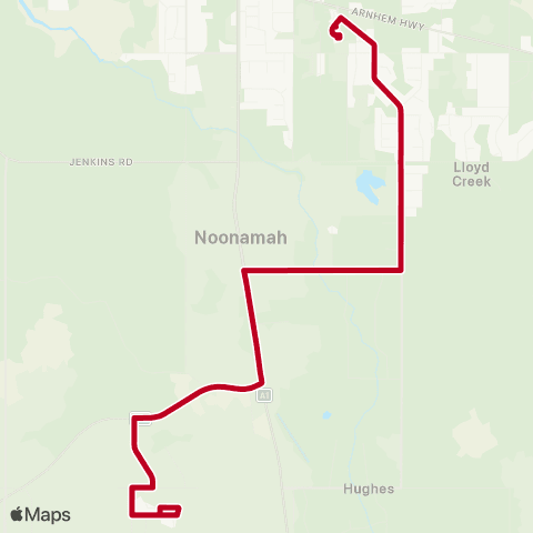Darwinbus School - Rural map