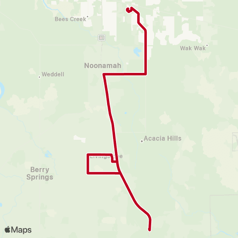 Darwinbus School - Rural Wet & Dry map
