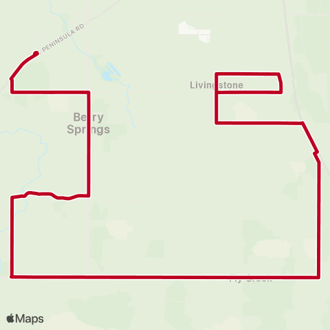 Darwinbus School - Rural Wet & Dry map