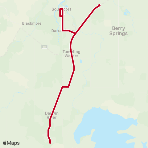 Darwinbus School - Rural map