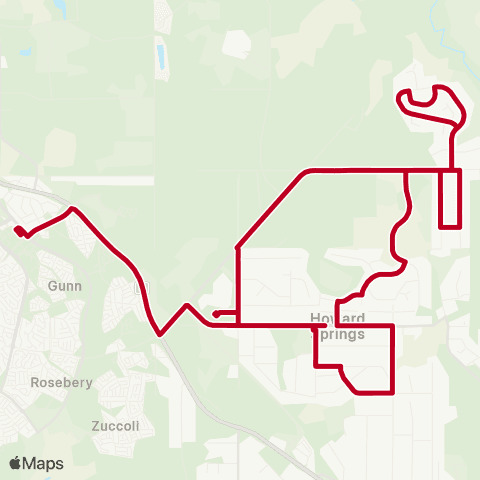 Darwinbus School - Rural map