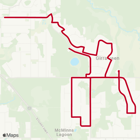 Darwinbus School - Rural map