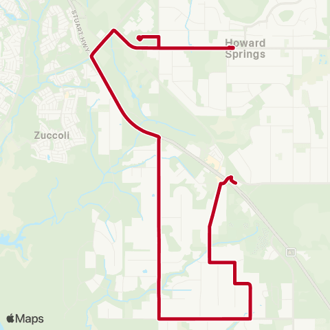 Darwinbus School - Rural map