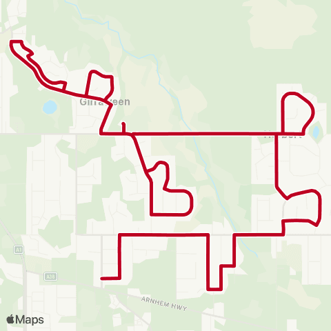 Darwinbus School - Rural map