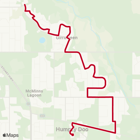 Darwinbus School - Rural map