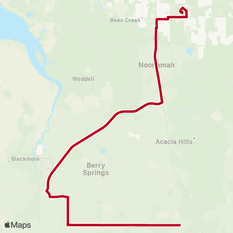 Darwinbus School - Rural Wet & Dry map