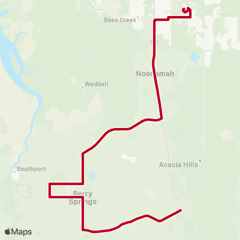 Darwinbus School - Rural Wet & Dry map