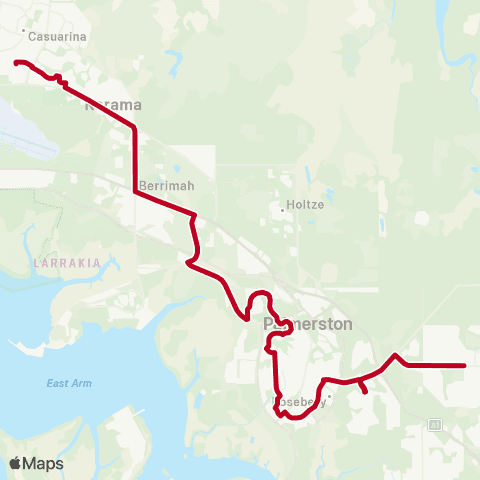 Darwinbus Special Needs - IEU1 map