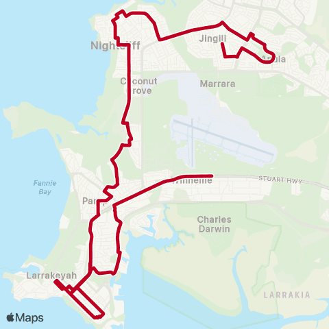Darwinbus Special Needs - IEU2 map