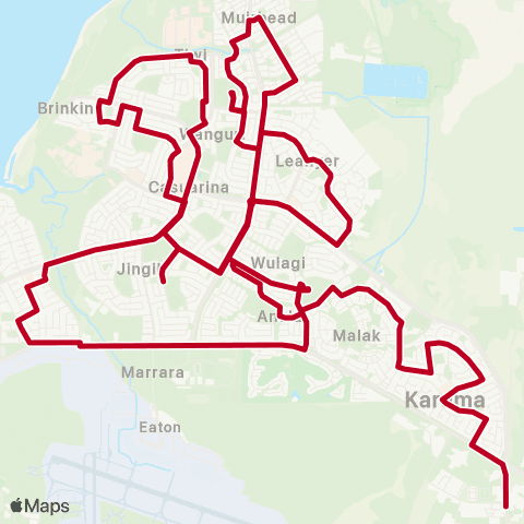 Darwinbus Special Needs - IEU3 map