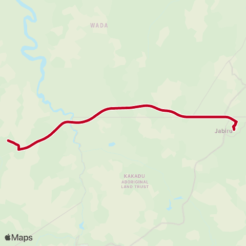 Darwinbus School - Jabiru map
