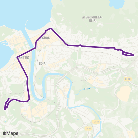 Dbus San Antonio-Morlans map