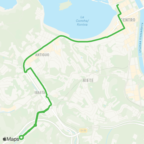 Dbus Benta Berri map