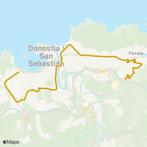 Dbus Altza-Gros-Antiguo map