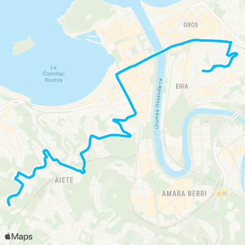 Dbus Sanroque-Aldakonea map