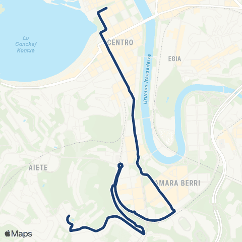Dbus Amara-Errondo-Puio map