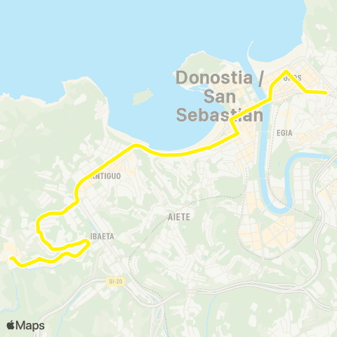Dbus Gros-Antiguo-Igara map
