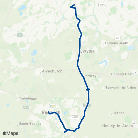 Diamond Bus Redditch Bus Station - All Saints Centre map
