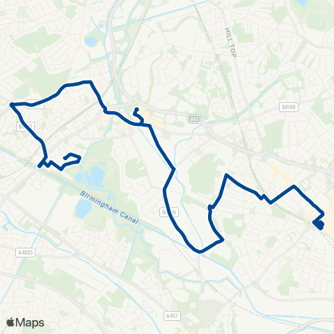 Diamond Bus West Bromwich Bus Station - Hudson Rd map