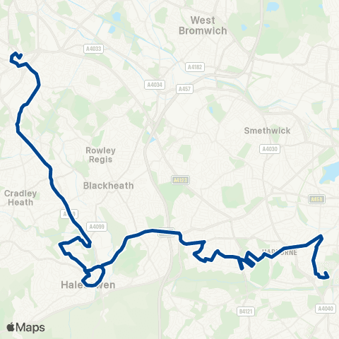 Diamond Bus Evolve Campus - Queen Elizabeth Hospital map