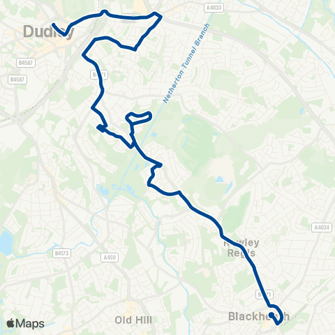 Diamond Bus Ednam Rd - Bus Interchange map