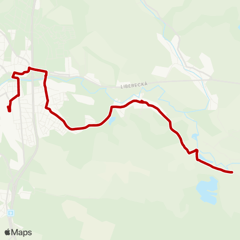 Doprava Česká Lípa Heřmaničky - Žizníkov - Sokolská - Hlavní nádraží map