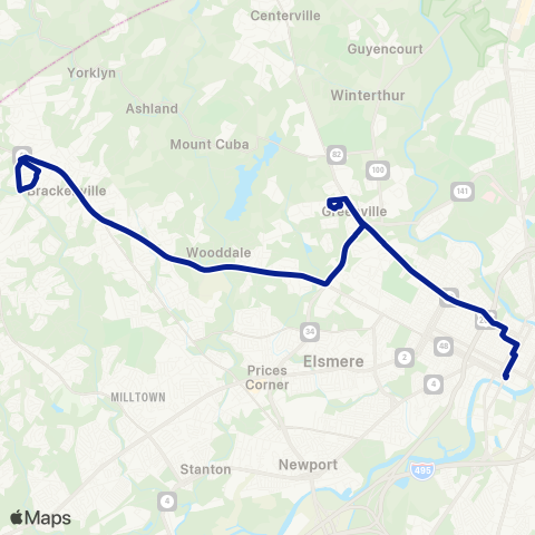 DART First State Lancaster Pike - Hockessin map