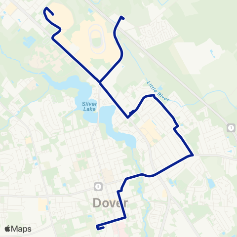 DART First State Persimmon Tree - Town Point map