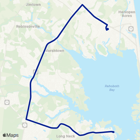 DART First State Rehoboth - Massey's Landing map