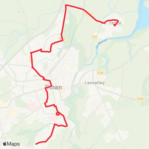 Dinamo Taden Mairie - La Nourais map
