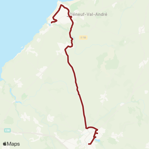 Distribus Lamballe-Armor - Pléneuf-Val-André map