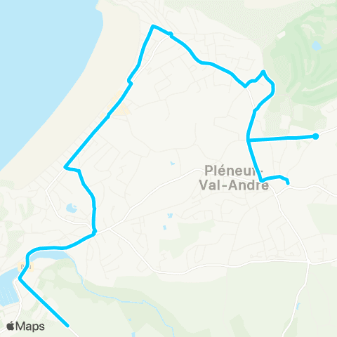 Distribus Navette estivale de Pléneuf-Val-André map