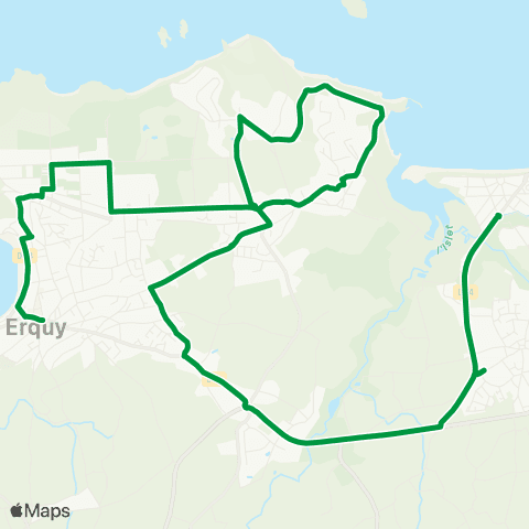 Distribus Navette estivale Erquy et Plurien map