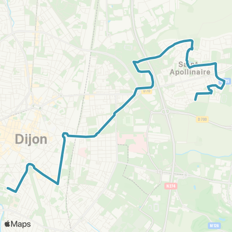 Divia St-Apo Pré Thomas - l. le Castel map