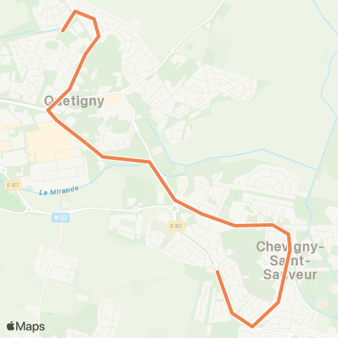 Divia Quetigny Europe - Chevigny map