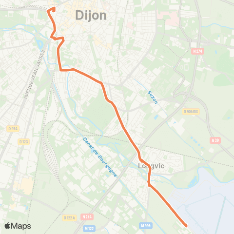 Divia Gare SNCF - Ec. de Gendarmerie map