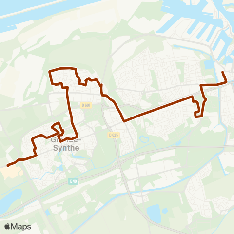 DK’BUS Grande-Synthe Puythouck - Dunkerque Gare map