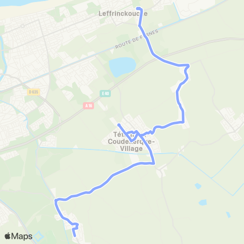 DK’BUS Navette Fort des Dunes map