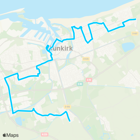 DK’BUS Cappelle-la-Gde Croizat - Téteghem Vandermeersch map