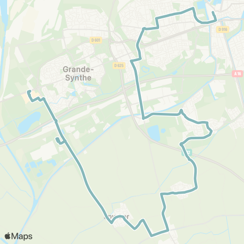 DK’BUS Grande-Synthe Puythouck - Dunkerque Gare map