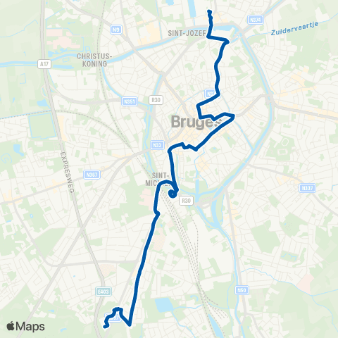 De Lijn Kinepolis - Station - Centrum - Coiseaukaai map