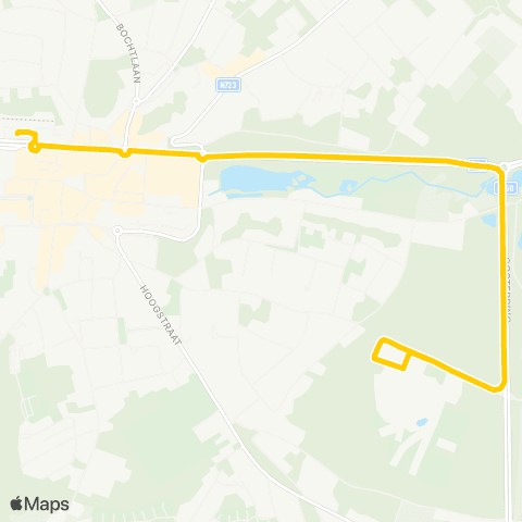 De Lijn Genk Station - Ziekenhuis map