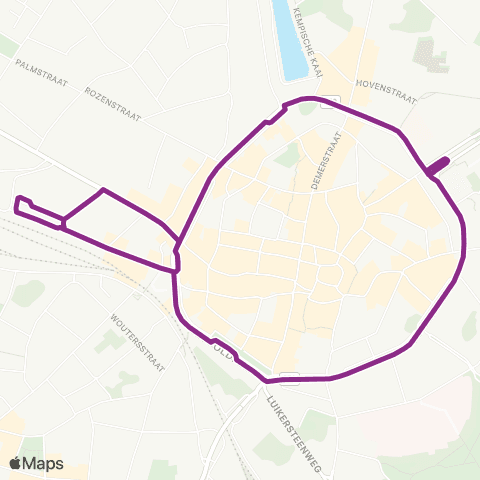 De Lijn Boulevardpendel map