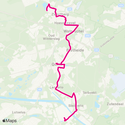 De Lijn Genk-Zuid - Zwartberg map