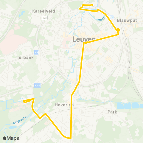 De Lijn Leuven - Heverlee map