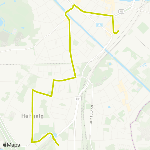 De Lijn Station - Brusselpoort - Industrie Zuid - Technopolis map