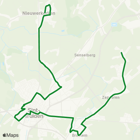 De Lijn Nieuwerkerken - Zepperen map
