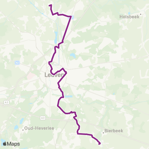 De Lijn Wijgmaal - Leuven - Haasrode - Bierbeek map