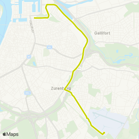 De Lijn Centraal Station - Dam - Noorderplaats map