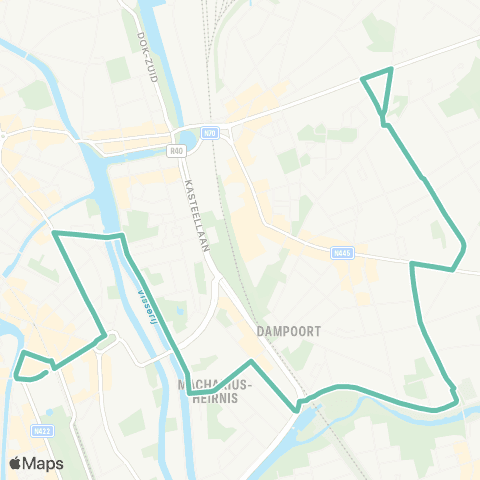 De Lijn Zuid - Macharius - Sint-Baafskouter map